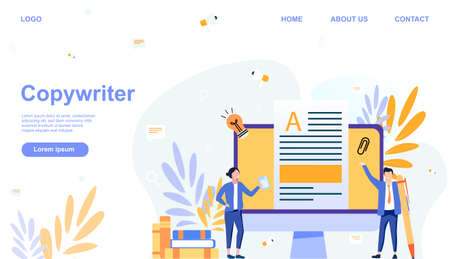 Vector illustration of copywriterのイラスト素材