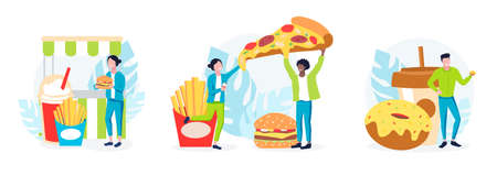 Vector concept of local food eventのイラスト素材