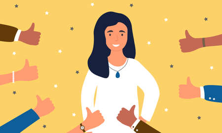 Concept of public approvalのイラスト素材