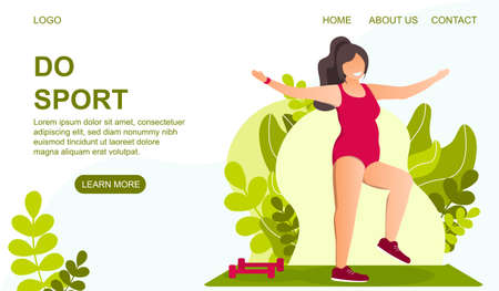 Healthy lifestyle concept.のイラスト素材