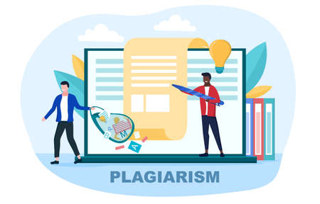 Plagiarist or pirate stealing ideasのイラスト素材