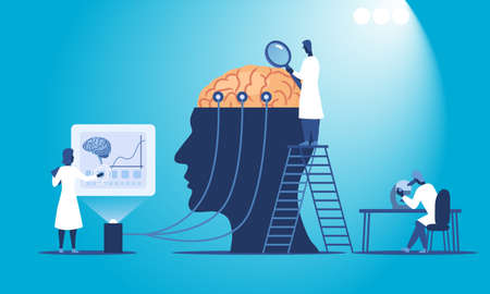 Scientists researching human brain