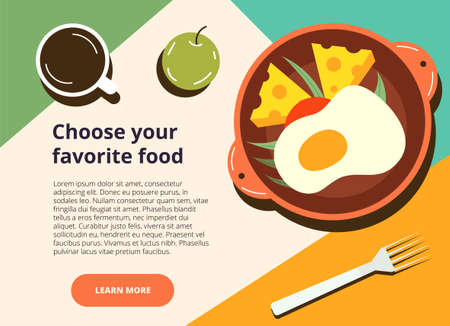 Choose your favorite food web templateのイラスト素材