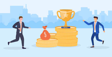 Business Competition and ambition conceptのイラスト素材