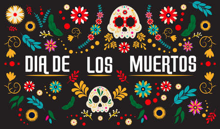 Day of the Dead posterのイラスト素材