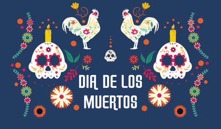 Day of the Dead posterのイラスト素材
