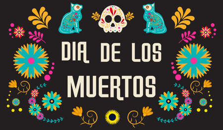 Day of the Dead posterのイラスト素材