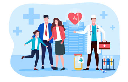 Professional telemedicine and healthcare conceptのイラスト素材