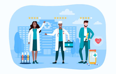 Professional telemedicine and healthcare conceptのイラスト素材