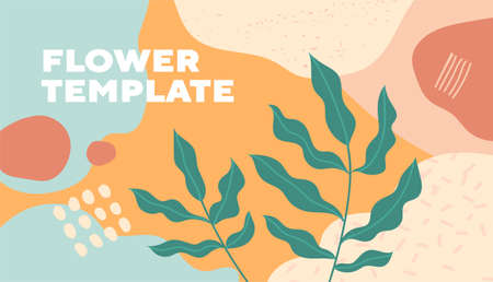 Floral background in soft colorsのイラスト素材