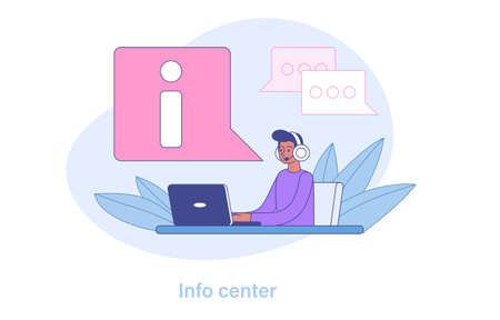 Call center operatorのイラスト素材