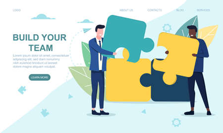 Assemble your team conceptのイラスト素材