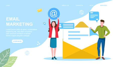 Email marketing concept.のイラスト素材