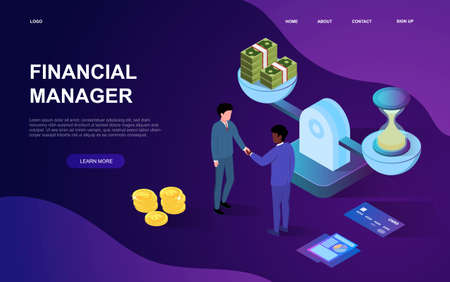 Financial management conceptのイラスト素材