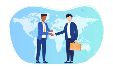 International agreement concept.のイラスト素材