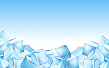 ice cubes backgroundのイラスト素材