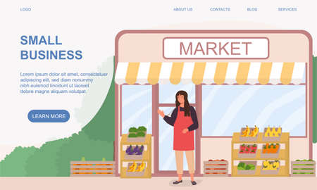 Small business conceptのイラスト素材