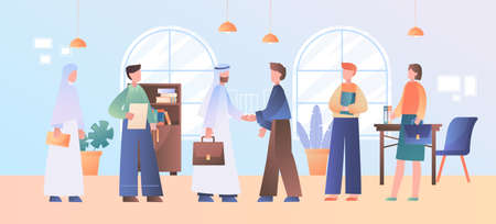 International business partnership conceptのイラスト素材