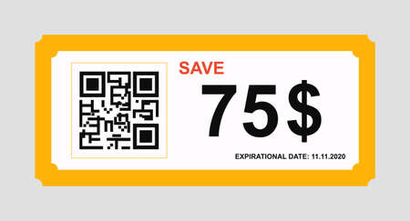 Vector discount coupon flyer sticker or bannerのイラスト素材
