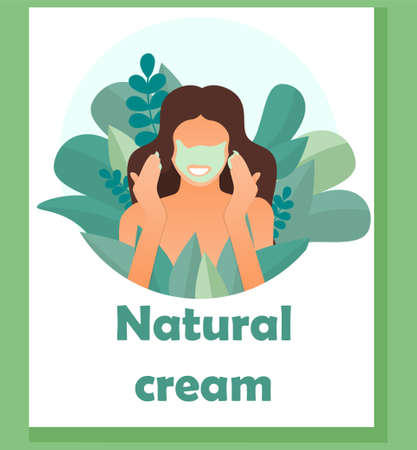 Natural Cream conceptのイラスト素材