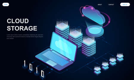 Concept of cloud storageの写真素材
