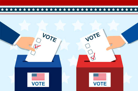 Voting concept in flat styleのイラスト素材