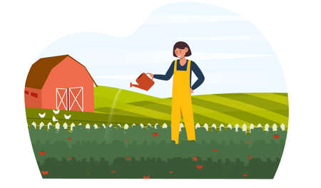 Argiculture and Farm Conceptのイラスト素材