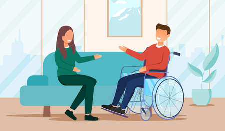 Disabled People Communicationのイラスト素材