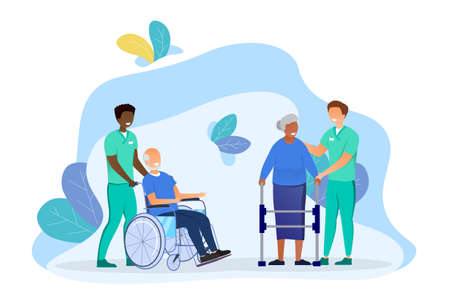Elderly People Careのイラスト素材