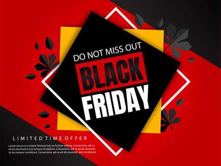 Black friday sale bannerのイラスト素材