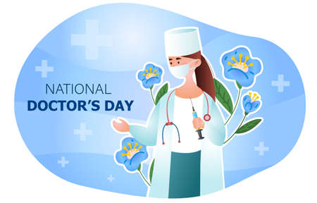 Concept of national doctors dayのイラスト素材