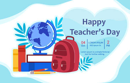 Concept of happy teachers dayのイラスト素材