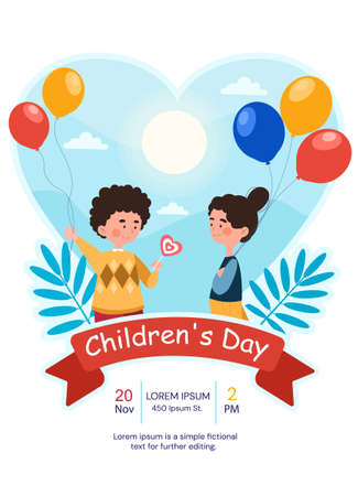 Concept of Happy Childrens Dayのイラスト素材