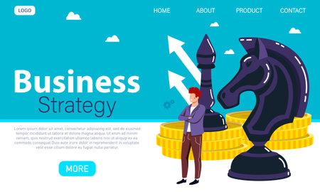 Bsuiness strategy abstract conceptのイラスト素材