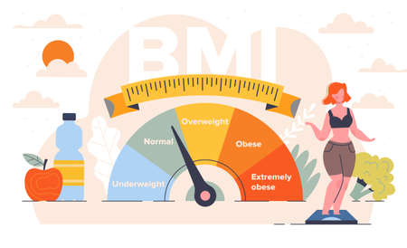 Body mass index control abstract conceptのイラスト素材