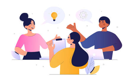 Business meeting conceptのイラスト素材