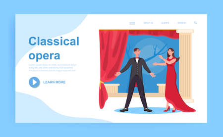 Opera singer conceptのイラスト素材