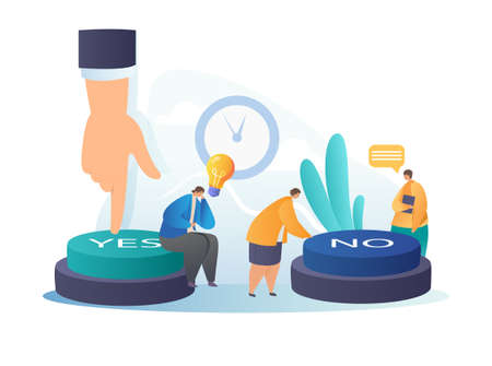 Symbolic scene with options choice decision making