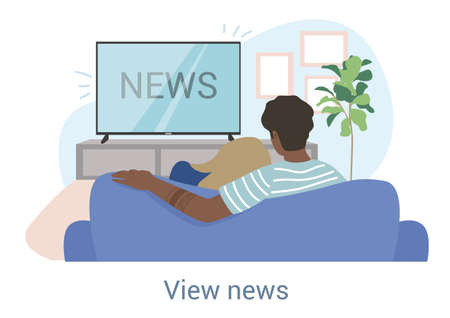 Young modern couple man and womanのイラスト素材