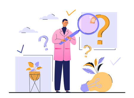 Frequently Asked Questions Concept.のイラスト素材