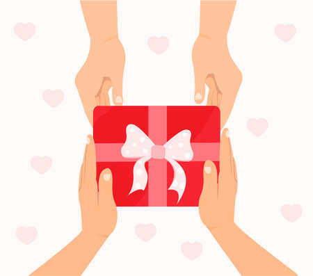 Give gifts conceptのイラスト素材