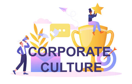 Corporate culture concept.のイラスト素材