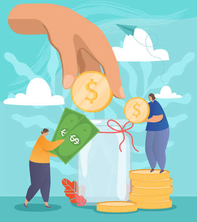 Open Bank Depositのイラスト素材