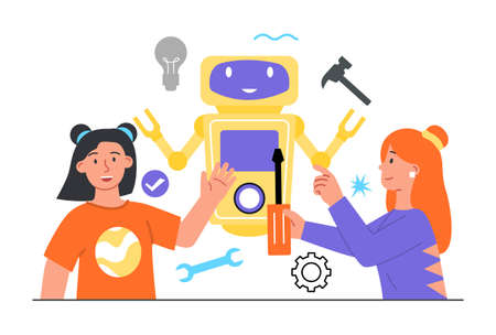 Concept robotics engineeringのイラスト素材