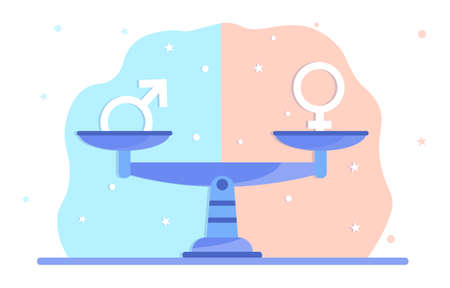 Gender equality conceptのイラスト素材