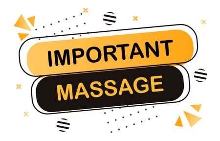 Important message conceptのイラスト素材