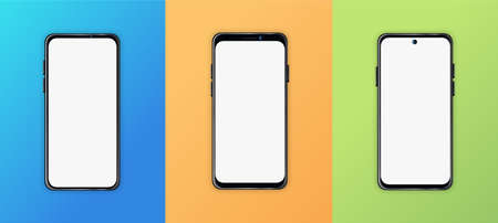Realistic phone mockup