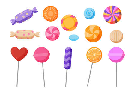 Sweets and candies iconのイラスト素材
