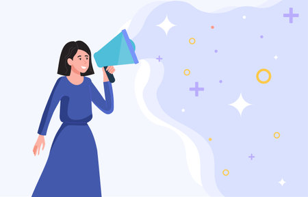 Advertising and promotion conceptのイラスト素材
