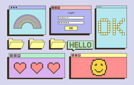 Retro desktop concept